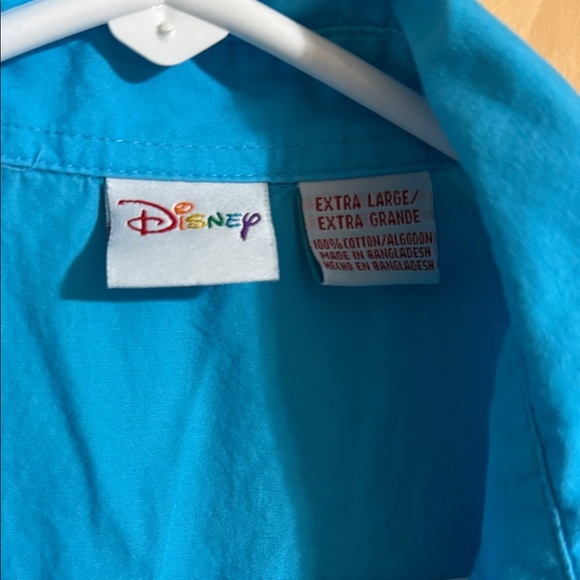 Disney Women's Turquoise Button Down Shirt - Picture 2 of 5